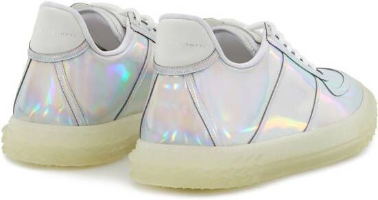 Giuseppe Zanotti low top holographic-effect sneakers White
