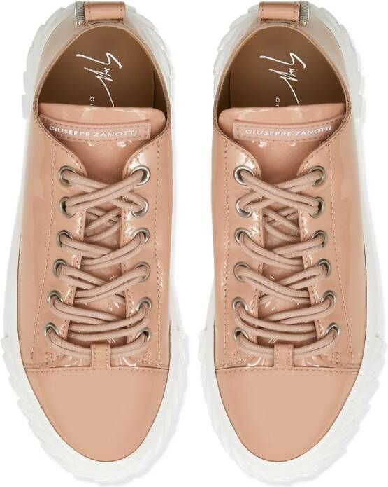 Giuseppe Zanotti low-top lace-up trainers Pink