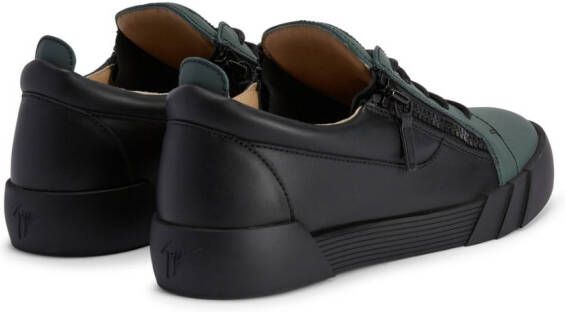 Giuseppe Zanotti low-top leather zip-up sneakers Black