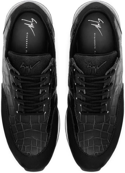 Giuseppe Zanotti low top panelled sneakers Black