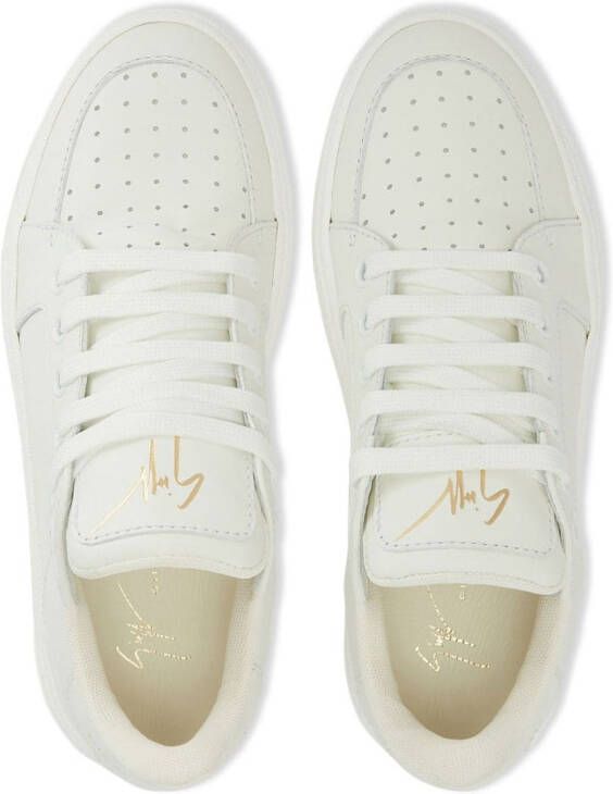 Giuseppe Zanotti low-top perforated sneakers White