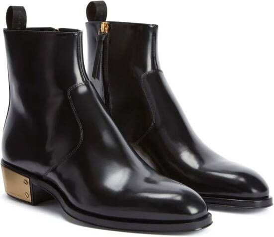 Giuseppe Zanotti Ludhovic II leather ankle boots Black