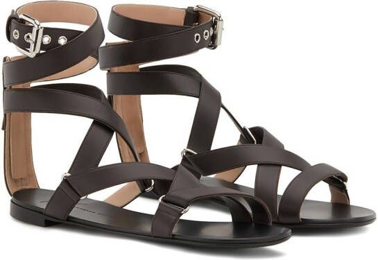 Giuseppe Zanotti Lyda flat sandals Brown