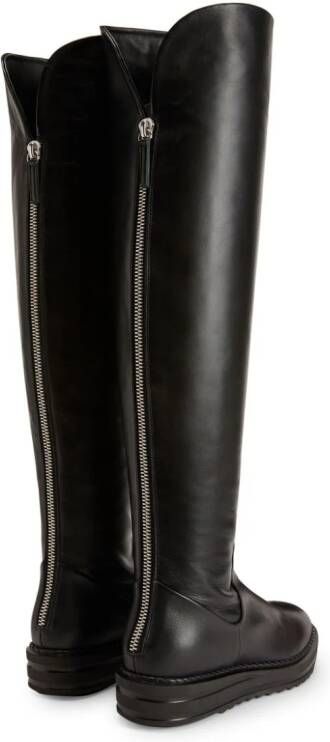 Giuseppe Zanotti Malakhie knee-high leather boots Black