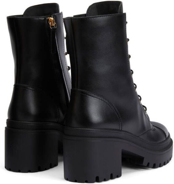 Giuseppe Zanotti Malakhy lace-up leather boots Black