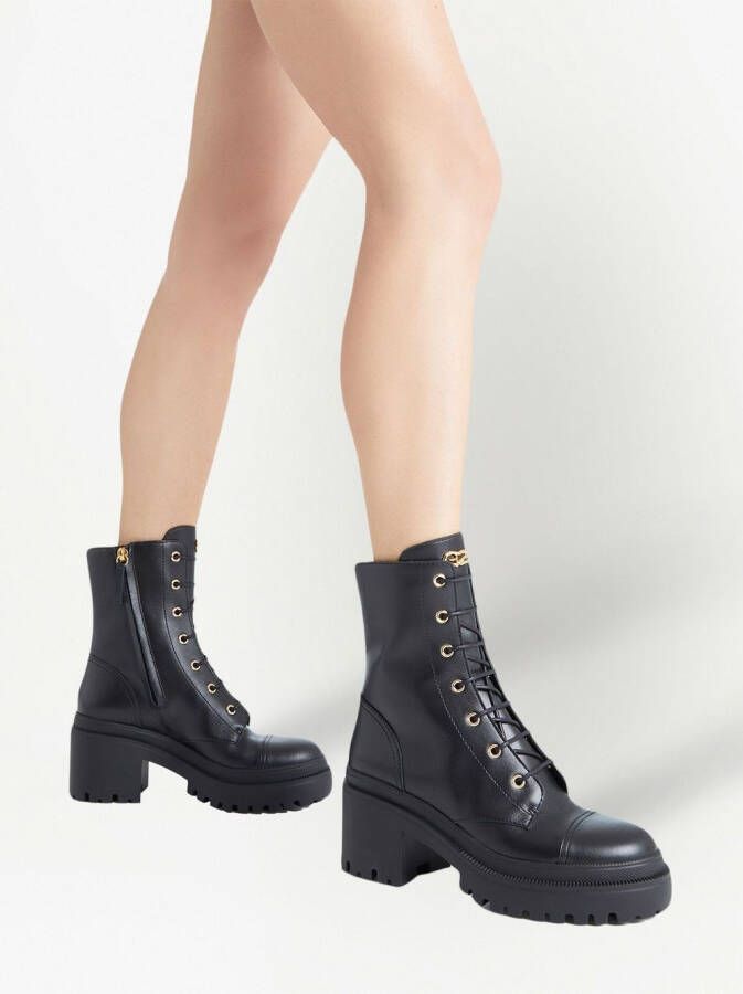 Giuseppe Zanotti Malakhy lace-up leather boots Black