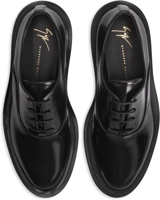 Giuseppe Zanotti Malick almond-toe lace-up shoes Black