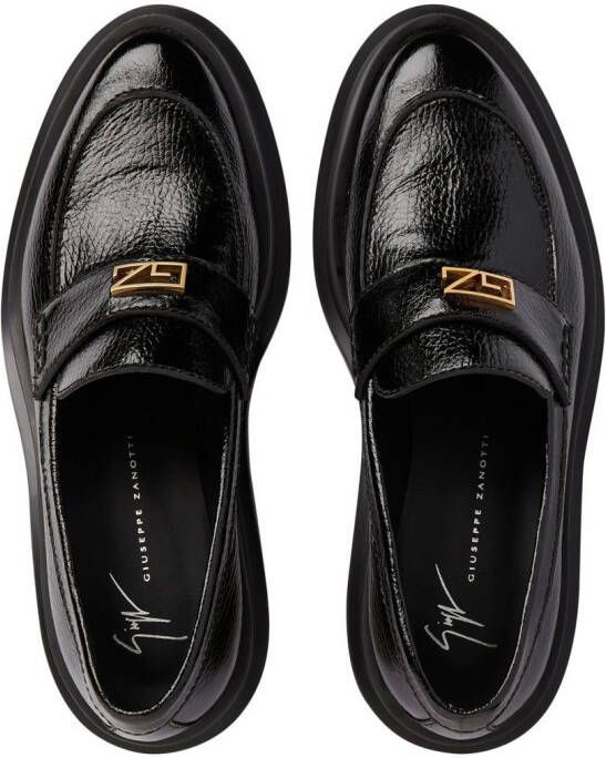 Giuseppe Zanotti Malick GZ-logo loafers Black