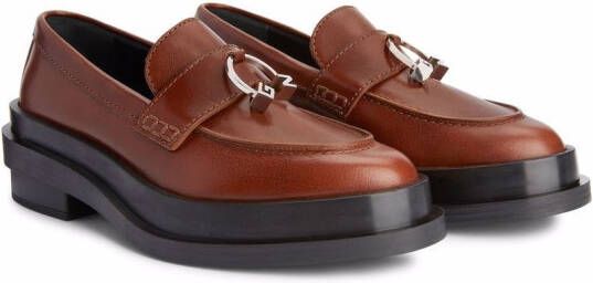 Giuseppe Zanotti Malick leather loafers Brown