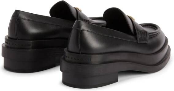 Giuseppe Zanotti Malick Zali leather loafers Black