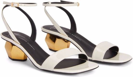 Giuseppe Zanotti Mangentha sculpted-heel sandals White