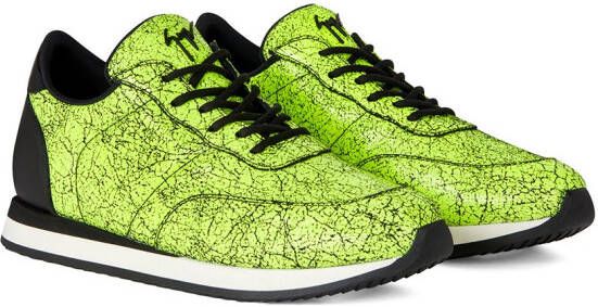 Giuseppe Zanotti marbled print sneakers Yellow