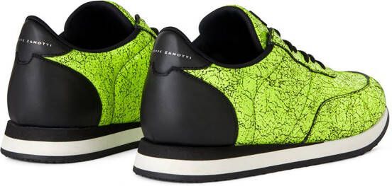 Giuseppe Zanotti marbled print sneakers Yellow