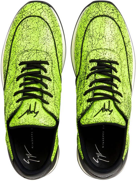 Giuseppe Zanotti marbled print sneakers Yellow