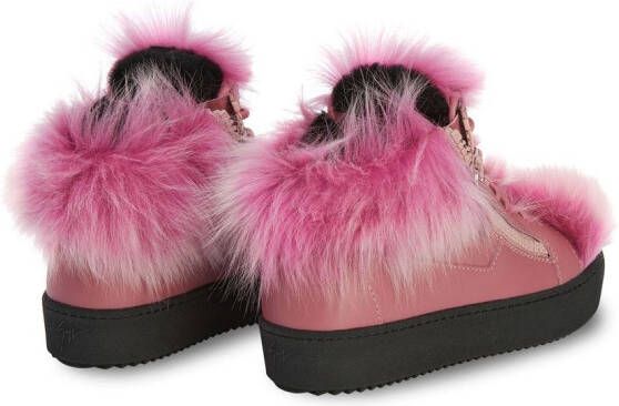 Giuseppe Zanotti Marlena Winter mid-top sneakers Pink