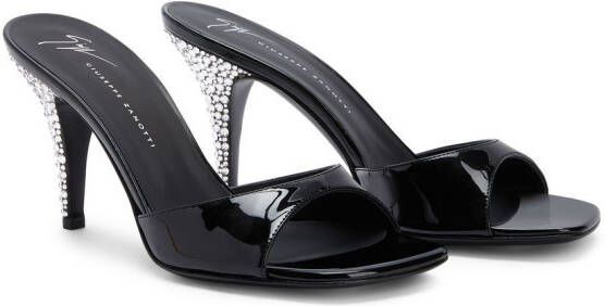 Giuseppe Zanotti Marthe crystal sandals Black