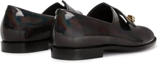 Giuseppe Zanotti Marty patent leather loafers Grey