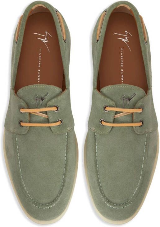 Giuseppe Zanotti Maui String suede loafers Green