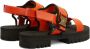 Giuseppe Zanotti Mederic buckled leather sandals Orange - Thumbnail 3