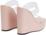 Giuseppe Zanotti Meissa Plexi wedge sandals Pink - Thumbnail 3
