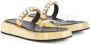 Giuseppe Zanotti Melburne Crystal flat sandals Gold - Thumbnail 2