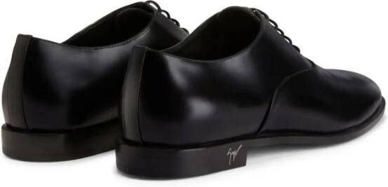 Giuseppe Zanotti Melithon leather Oxford shoes Black