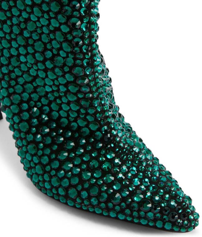 Giuseppe Zanotti Merissa crystal-embellished boots Green