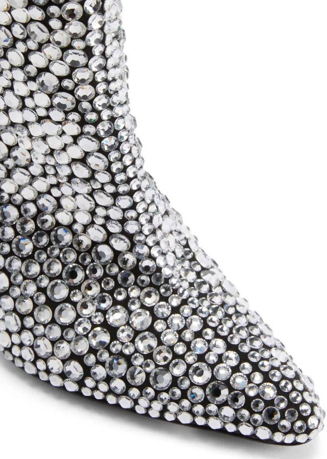 Giuseppe Zanotti Merissa Sparkle 105mm boots Silver