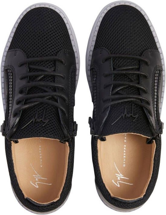 Giuseppe Zanotti mesh-panel sneakers Black