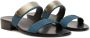 Giuseppe Zanotti metal-plaque snakeskin-effect sandals Blue - Thumbnail 2