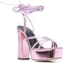 Giuseppe Zanotti metallic 125mm platform sandals Pink - Thumbnail 2
