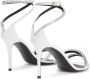 Giuseppe Zanotti metallic-effect high heel sandals White - Thumbnail 3