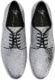 Giuseppe Zanotti metallic-effect lace-up leather loafers Grey - Thumbnail 4