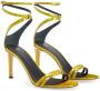 Giuseppe Zanotti metallic-finish stiletto sandals Yellow - Thumbnail 2