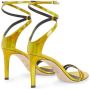Giuseppe Zanotti metallic-finish stiletto sandals Yellow - Thumbnail 3