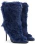 Giuseppe Zanotti Micole 105mm shearling boots Blue - Thumbnail 2