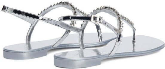Giuseppe Zanotti Minnah crystal-embellished sandals Silver