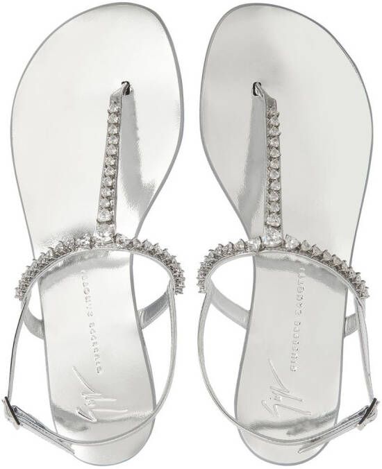 Giuseppe Zanotti Minnah crystal-embellished sandals Silver