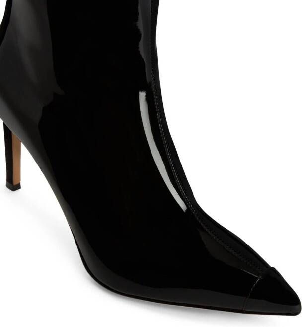 Giuseppe Zanotti Mirea 85mm leather ankle boots Black
