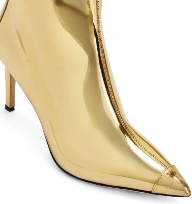 Giuseppe Zanotti Mirea 85mm leather boots Gold