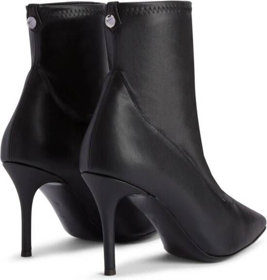 Giuseppe Zanotti Mirea 90mm leather ankle boots Black