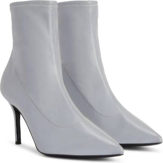 Giuseppe Zanotti Mirea 90mm leather ankle boots Grey