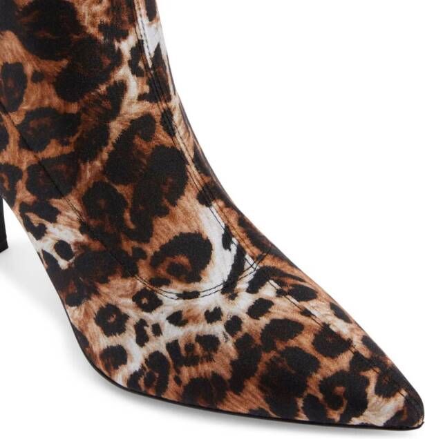 Giuseppe Zanotti Mirea 90mm leopard-print ankle boots Black