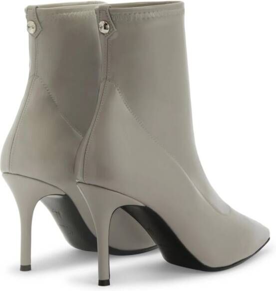 Giuseppe Zanotti Mirea 90mm patent-leather boots Grey