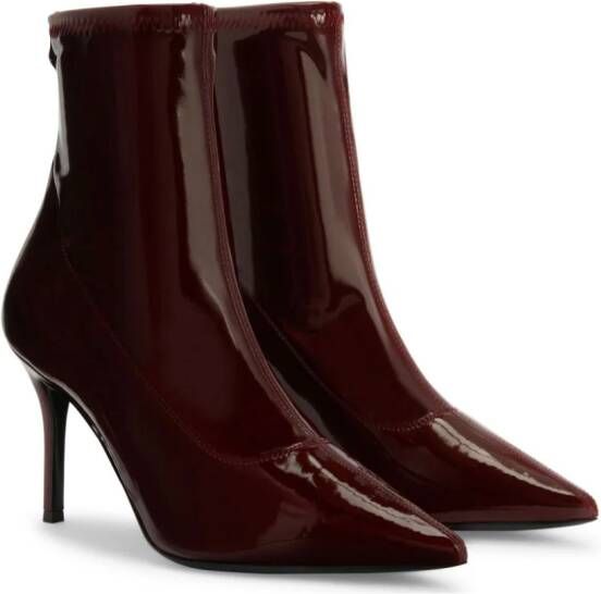 Giuseppe Zanotti Mirea 90mm patent-leather boots Red