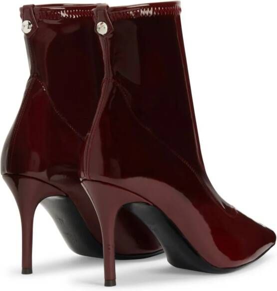 Giuseppe Zanotti Mirea 90mm patent-leather boots Red