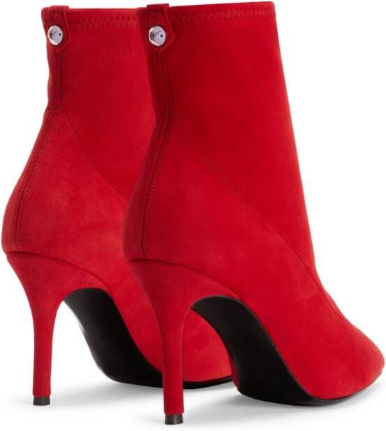 Giuseppe Zanotti Mirea 90mm pointed-toe boots Red