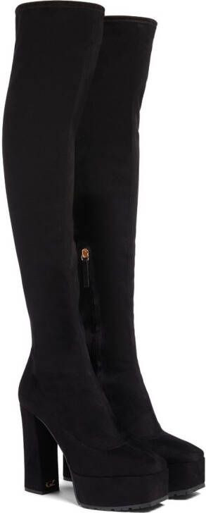 Giuseppe Zanotti Morgana 120mm suede boots Black
