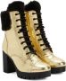 Giuseppe Zanotti Moyra 90mm metallic-effect boots Gold - Thumbnail 2