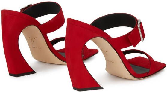 Giuseppe Zanotti Musa suede sandals Red